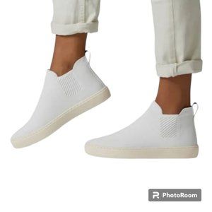 Rothy's The Chelsea Women's Pull On Sneaker Boots Bright White sz 6.5